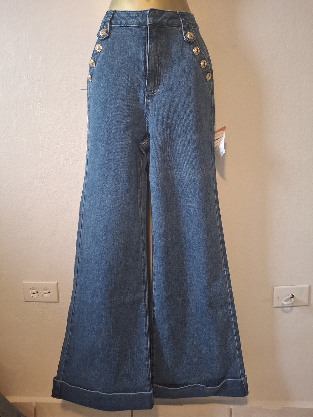 Freemarket High-Waist Wide Leg Women’s Jeans in Blue